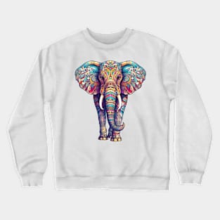 Colorful Elephant #3 Crewneck Sweatshirt